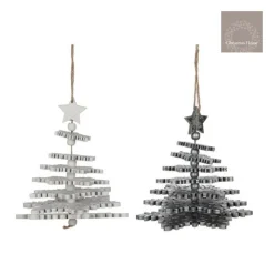 Edelman Alberino da appendere Bianco o Argento- Addobbi Per Albero Di Natale