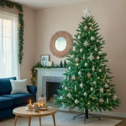 Edelman Albero di Natale Brampton Verde h230 Ø147cm PE+PVC- Alberi Di Natale Tradizionali|Alberi Di Natale Medi