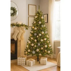 Edelman Albero di Natale Charlton Verde h215 Ø127cm PVC- Alberi In Pvc|Alberi Di Natale Tradizionali