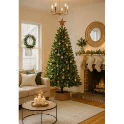 Edelman Albero di Natale Charlton Verde h230 Ø135cm PVC- Alberi In Pvc|Alberi Di Natale Tradizionali