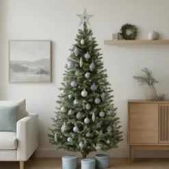 Edelman Albero di Natale Clive Slim Verde h215 Ø114cm PE+PVC- Alberi Di Natale Slim|Alberi Di Natale Medi