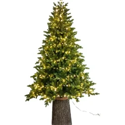 Magic Tree Albero di Natale Illuminato Darcy con Tronco 1450LED h240Ø145cm PE+PVC- Alberi Di Natale Tradizionali|Alberi Di Natale Grandi