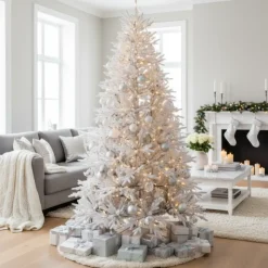 Magic Tree Albero di Natale Lincoln White h210Ø128cm PE- Alberi Di Natale Innevati|Alberi Di Natale Tradizionali