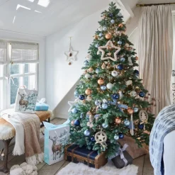 Kaemingk Albero di Natale Trondheim Verde/Blue h240Ø150cm PE+PVC- Alberi Di Natale Grandi|Alberi In Pe+Pvc
