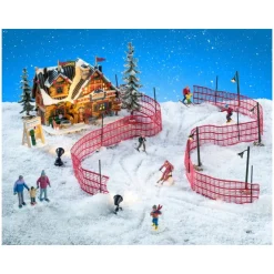 Lemax Apres-Ski Lodge Set con Alimentatore 4.5V Cod. 56676- Lemax Starter Pack|Novità Lemax Natale 2025