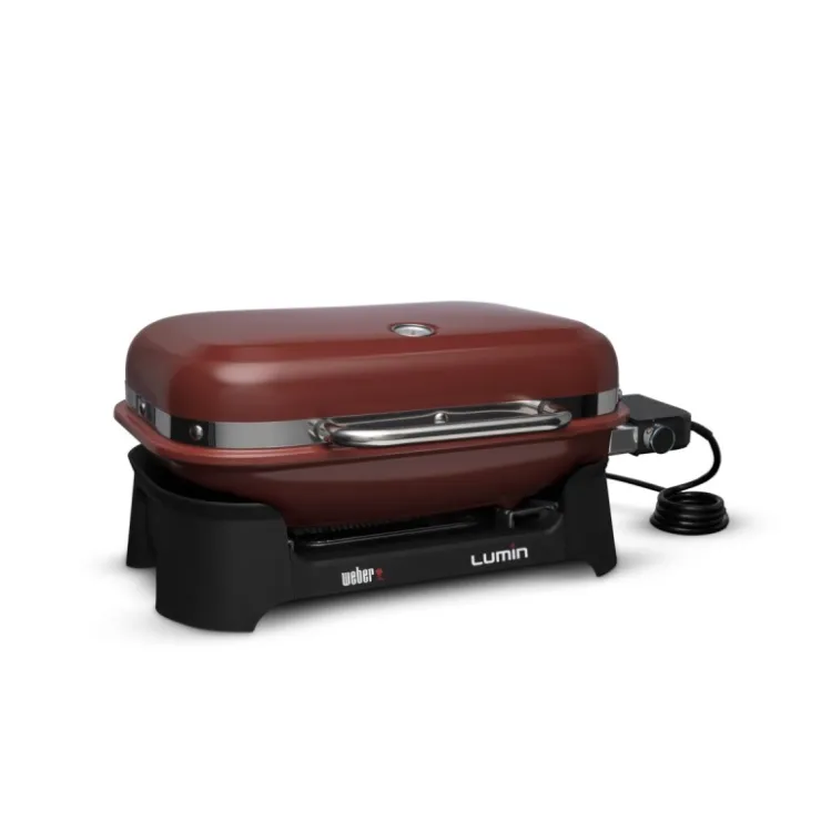 Weber Barbecue Elettrico Lumin Crimson Red Cod. 92040953- Barbecue Weber Lumin|Barbecue Elettrici Weber Lumin