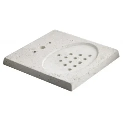 Acquapoint Base in Cemento Bianco Perforata con Griglia di Scarico per Fontane Ground Aquapoint- Accessori|Fontane Per Posa In Superficie