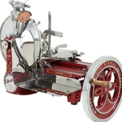 Berkel Affettatrice Volano Fiorato L16 colore Rosso - Decori Oro- Affettatrici Volano Berkel