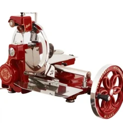 Berkel Affettatrice Volano Fiorato B114 colore Rosso - Decori Oro- Affettatrici Volano Berkel