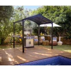 Canopia Austin Gazebo per Barbecue in Alluminio 1.8X2.4 m- Gazebo