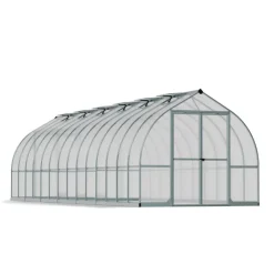 Canopia Bella Doppio Strato Serra Da Giardino in Policarbonato 844X244X219 cm Argento- Serra Da Giardino Canopia