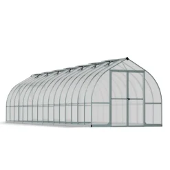 Canopia Bella Doppio Strato Serra Da Giardino in Policarbonato 964X244X219 cm Argento- Serra Da Giardino Canopia