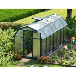 Canopia Eco Grow Doppio Strato Serra Da Giardino in Policarbonato 445X204X198 cm Verde- Serra Da Giardino Canopia