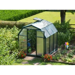 Canopia Eco Grow Doppio Strato Serra Da Giardino in Policarbonato 197X204X198 cm Verde- Serra Da Giardino Canopia