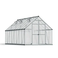 Canopia Essence Doppio Strato Serra Da Giardino in Policarbonato 487X244X229 cm Argento- Serra Da Giardino Canopia