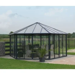 Canopia Garda Gazebo Chiuso in Alluminio 5.2X6 m- Gazebo