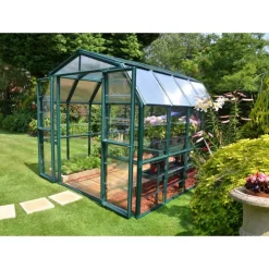 Canopia Grand Gardener Ibrida Serra Da Giardino in Policarbonato 264X265X238 cm Verde- Serra Da Giardino Canopia