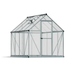 Canopia Mythos Doppio Strato Serra Da Giardino in Policarbonato 247X185X208 cm Argento- Serra Da Giardino Canopia