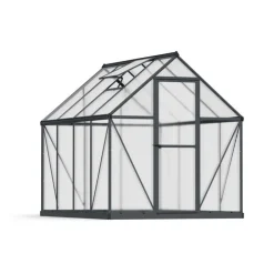 Canopia Mythos Doppio Strato Serra Da Giardino in Policarbonato 247X185X208 cm Grigio- Serra Da Giardino Canopia