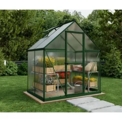 Canopia Mythos Doppio Strato Serra Da Giardino in Policarbonato 126X185X208 cm Verde- Serra Da Giardino Canopia