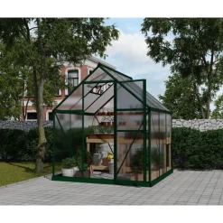 Canopia Mythos Doppio Strato Serra Da Giardino in Policarbonato 186X185X208 cm Verde- Serra Da Giardino Canopia