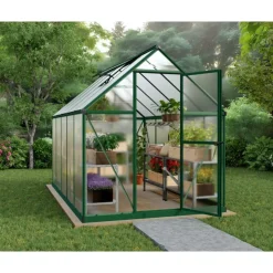 Canopia Mythos Doppio Strato Serra Da Giardino in Policarbonato 306X185X208 cm Verde- Serra Da Giardino Canopia