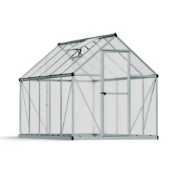 Canopia Mythos Doppio Strato Serra Da Giardino in Policarbonato 306X185X208 cm Argento- Serra Da Giardino Canopia