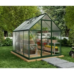 Canopia Mythos Doppio Strato Serra Da Giardino in Policarbonato 247X185X208 cm Verde- Serra Da Giardino Canopia