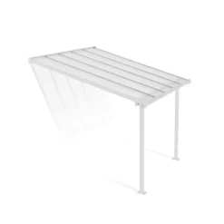 Canopia Olympia Pergola Addossata in Alluminio 3X3 m Bianco- Pergole