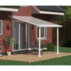 Canopia Olympia Pergola Addossata in Alluminio 3X3 m Bianco- Pergole