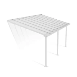 Canopia Olympia Pergola Addossata in Alluminio 3X5.5 m Bianco- Pergole