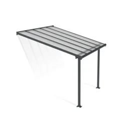 Canopia Olympia Pergola Addossata in Alluminio 3X3 m Grigio- Pergole