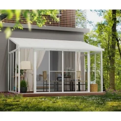 Canopia San Remo Pergola Chiusa in Alluminio 3X4.4 m Bianco- Verande|Pergole
