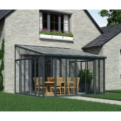 Canopia San Remo Pergola Chiusa in Alluminio 4X4.4 m Bianco- Verande|Pergole
