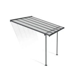 Canopia Sierra Pergola Addossata in Alluminio 3X3 m Grigio- Pergole