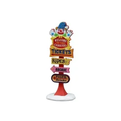 Lemax Carnival Welcome Sign Cod. 54465- Accessori|Novità Lemax Natale 2025