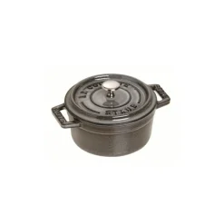 Staub Cocotte 10 cm Grigia Graphite in Ghisa- Cocotte Tonde