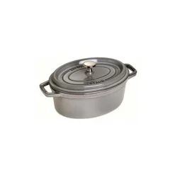 Staub Cocotte Ovale 29 cm Grigia Graphite in Ghisa- Cocotte Ovali