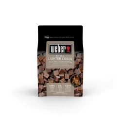 Weber Confezione da 48 Cubetti Accendi-Fuoco Inodore Cod. 17612- Prodotti Per Affumicatura|Combustibili Per Barbecue