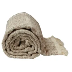 Unique Living Coperta Joren 140 x 152 cm Sandstone- Plaid Unique Living|Cuscini E Plaid