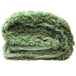 Unique Living Coperta Olaf 150 x 200 cm Oil Green- Plaid Unique Living|Cuscini E Plaid