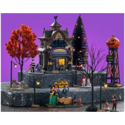 Lemax Creatures Of The Night Pet Shop Kit con Alimentatore 4.5V Cod. 56663- Set House|Novità Lemax Spooky Town 2025