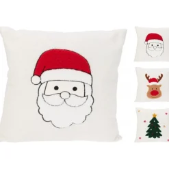 Koopman Cuscino Decorativo Natale Teddy 45x45 cm. Pezzo Singolo- Cuscini E Plaid