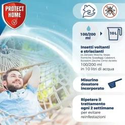 SBM Cyperbase Antizanzara Insetticida Multi Insetto Concentrato 1 litro- Prodotti Per La Cura Del Giardino|Insetticidi