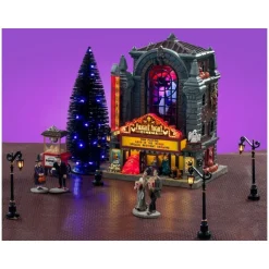 Lemax Fright Night Cinema Kit con Alimentatore 4.5V Cod. 56664- Set House|Novità Lemax Spooky Town 2025