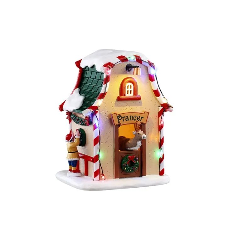 Lemax Santa's Reindeer Pack con Neve in Omaggio- Lemax Starter Pack|Novità Lemax Natale 2025