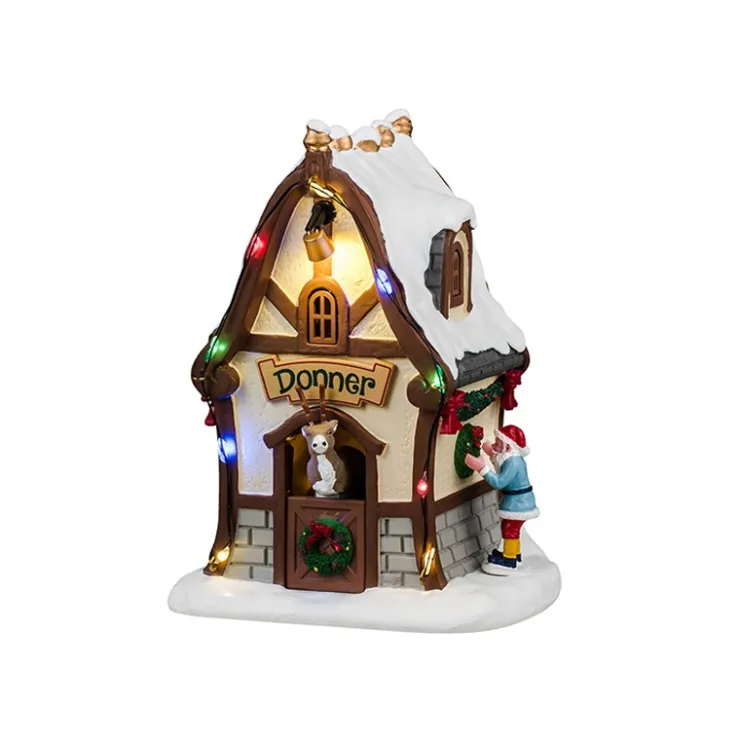 Lemax Santa's Reindeer Pack con Neve in Omaggio- Lemax Starter Pack|Novità Lemax Natale 2025