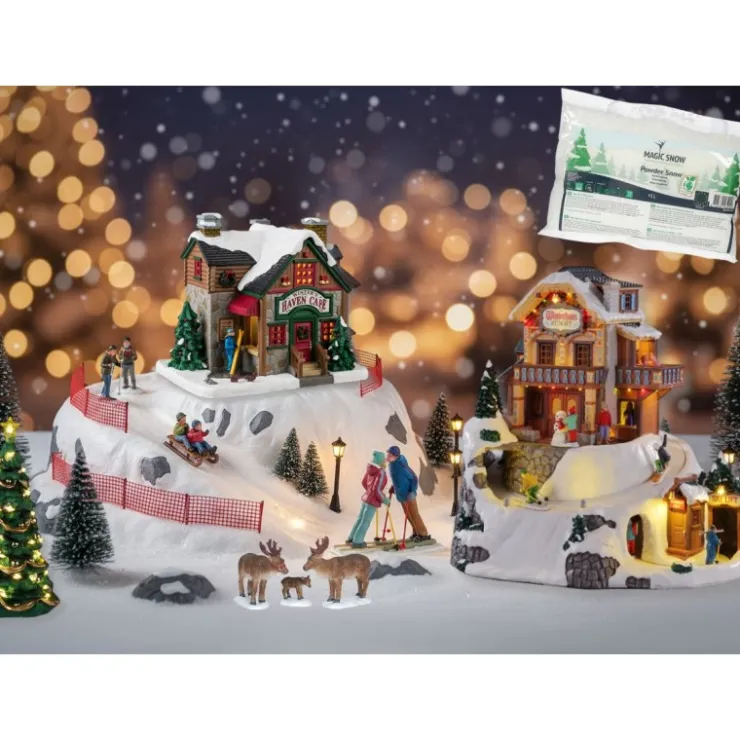 Lemax Ski Village Deluxe Pack con Neve in Omaggio- Lemax Starter Pack|Novità Lemax Natale 2025