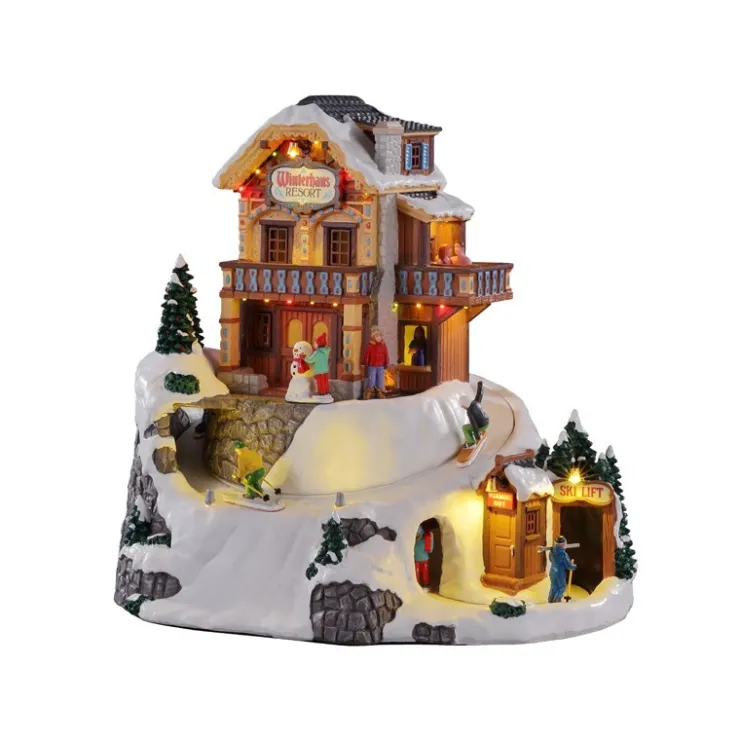 Lemax Ski Village Deluxe Pack con Neve in Omaggio- Lemax Starter Pack|Novità Lemax Natale 2025