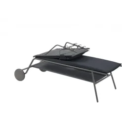LaFuma Lettino MIAMI HIGH BEC LFM5174 Dark Grey- Lettini Arredo Giardino